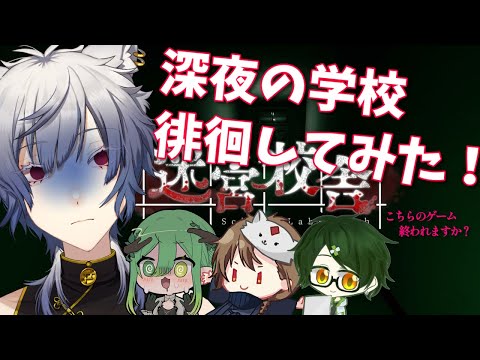 【Vtuber】夜の学校こわいよねぇ！？【コラボ/迷宮校舎】