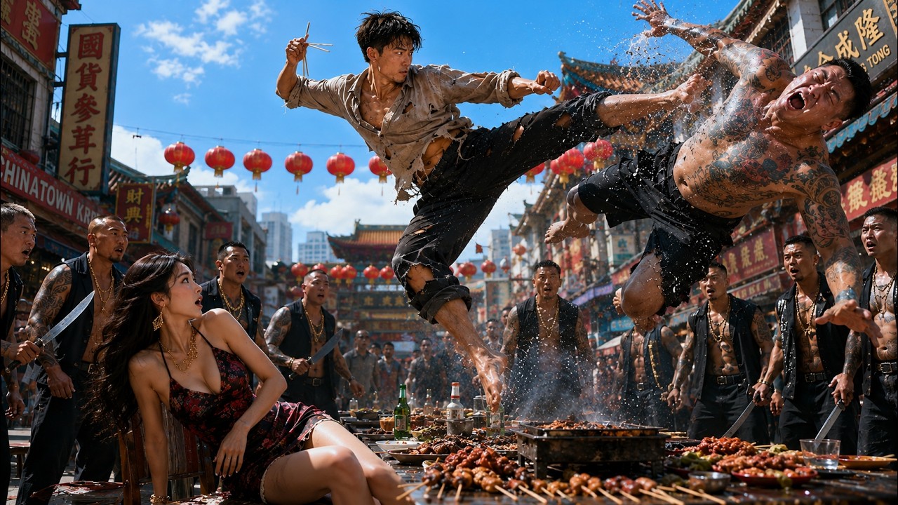 窮小子麵館救美，竟是退伍兵王