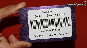 Generate Code 11 font barcode label using DRPU Barcode Generator Software