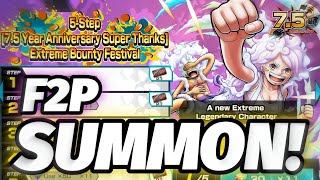My F2P Account SUMMONING for the New EX Gear 5 Bonney!