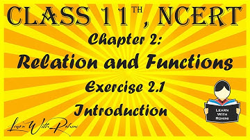 Relations & Functions| Chapter 2 | Exercise 2.1| Introduction | NCERT | Maths |Tamil | class 11