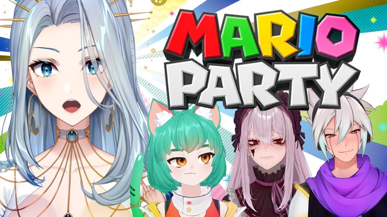 【Mario Party】Collab w/ Friends (w/ girl_dm_, CyYu, PorcelainMaid) | #1