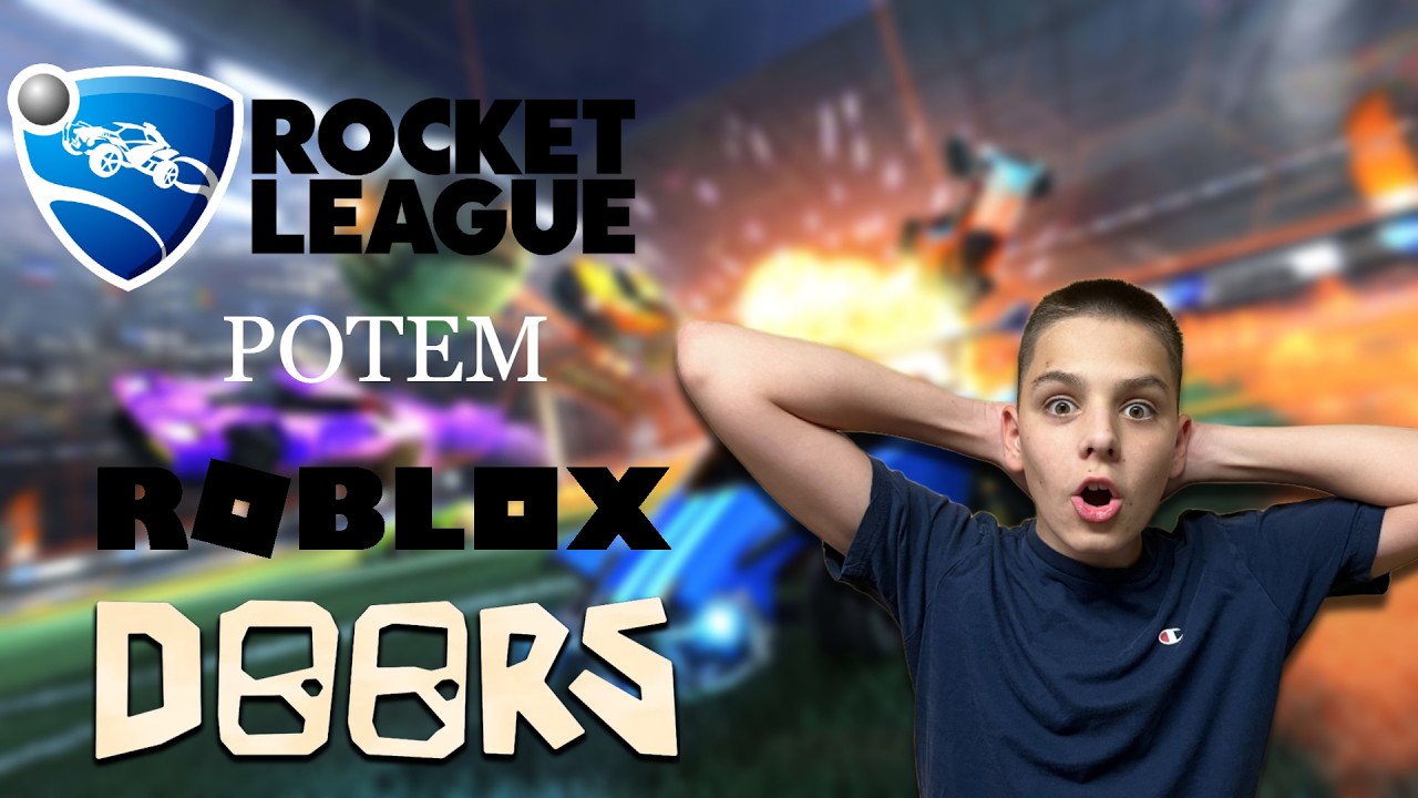 IGRAMO ROCKET LEAGUE POTEM ROBLOX DOORS!