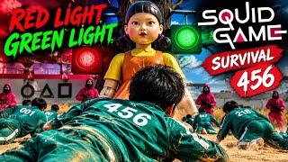 RED LIGHT GREEN LIGHT 😱 456 MUST SURVIVE! | SQUID GAME Survival Challenge  screenshot 2