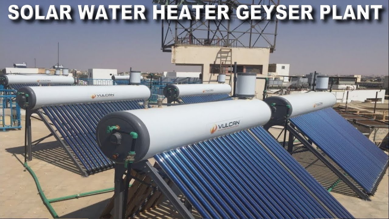Solar water geyser YouTube