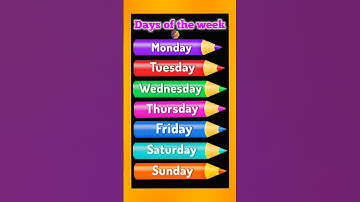 Weekdays learning video || days of the week learning video || Sunday Monday Tuesday ||stay little