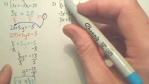 Algebra 1 - 6.3 Solving Systems by Elimination
