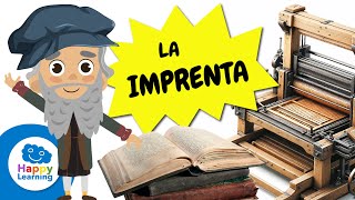 La Imprenta de Johannes Gutenberb | DÍA DEL LIBRO | GRANDES INVENTOS PARA NIÑOS  | Happy Learning