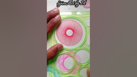 How many rotations did the pen make in total ?? #shorts #spirograph #asmr #art
