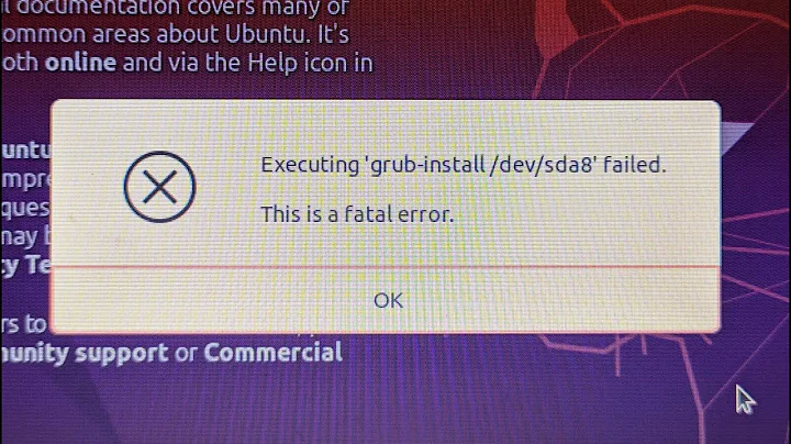 How to fix Fatal error during installing Ubuntu || Fix Grub install failed, this is a fatal error