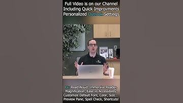 Making Outlook more Accessible for Low Vision #shorts #outlook #lowvision