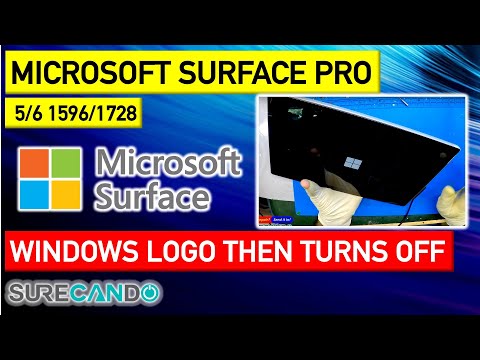 Microsoft Surface Pro 5/6 1796 Laptop Windows Logo On Off Start Shutdown Loop Flashing Logo