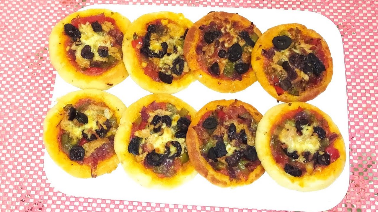 مينى بيتزا 🍕 بكأس بلا تسراح ولا تقطاع لأصحاب الريجيم بدون غلوتين