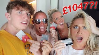 My FAMILY play CARD ROULETTE IN MIAMI!! Who has to pay?!