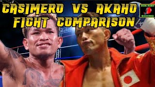 John Riel Casimero vs Ryo Akaho  / Fight Comparison