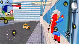 Spider Stickman Rope Hero Gangster Crime Simulator # Android Gameplay screenshot 4