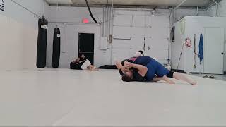 Jiu-jitsu Roll #3 Two HUGE Black Belts Just flow Rolling After 40