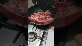 home style cooking | beef gyudon. shorts food recipe homecookingeasyreciepe