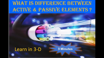 Active & Passive Elements in 3 D (3 Minutes ) | Animation