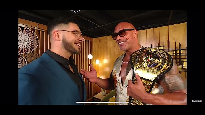 The Rock Confront Ethan Page Backstage :NXT 1/8/2025