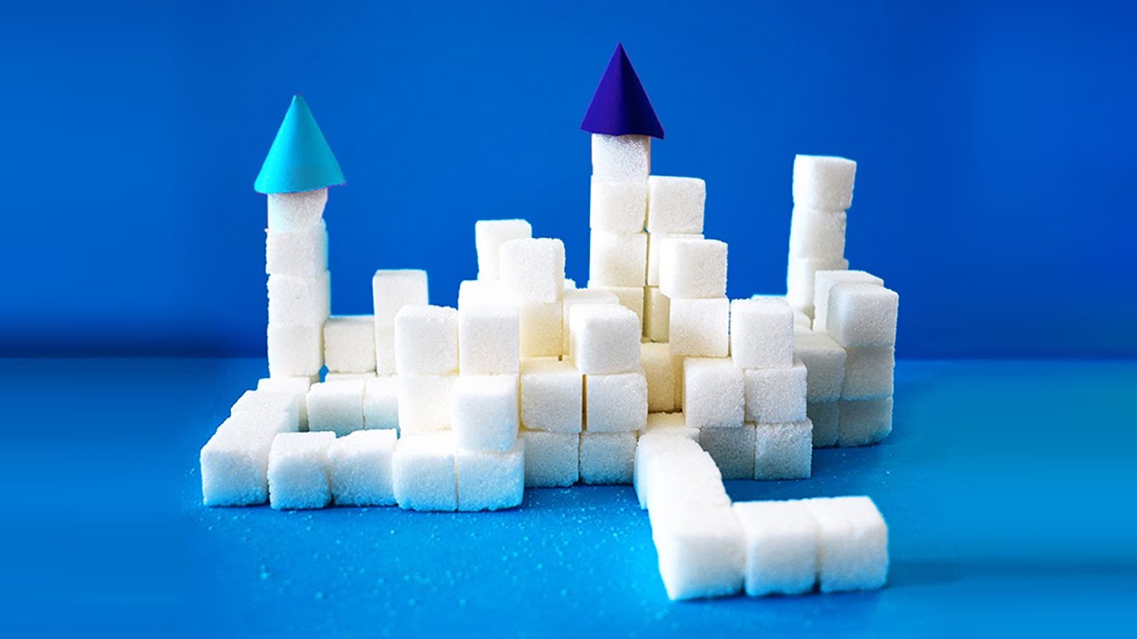 【Building Block】☆お洒落☆Sugar Cube Play with Sugar Cube Castles! - YouTube