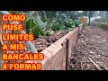 BANCALES ELEVADOS, CÓMO LIMITÉ SUS BORDES DE 4 FORMAS SENCILLAS 🎍🎍🎍 EN VIVO