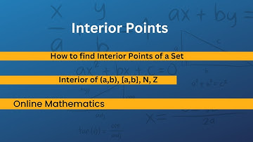 Interior Points with Examples /  Metric space /  Topological space / lec in Urdu / Hindi