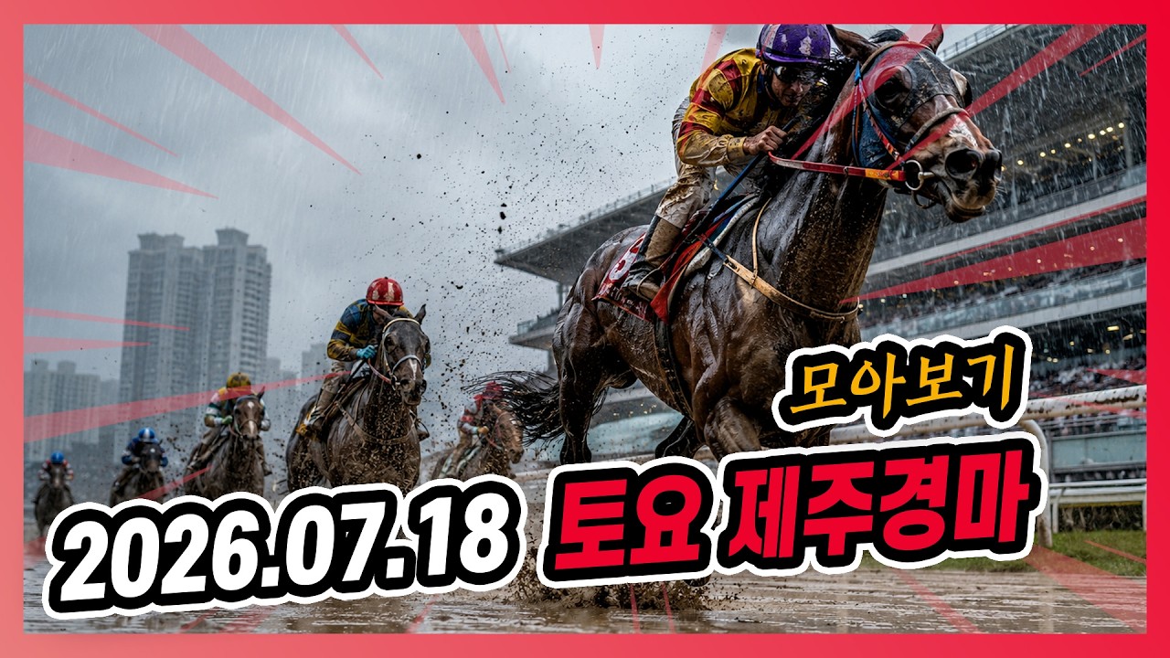 2026년 7월 18일 토요 제주경마 전체경주 모아보기