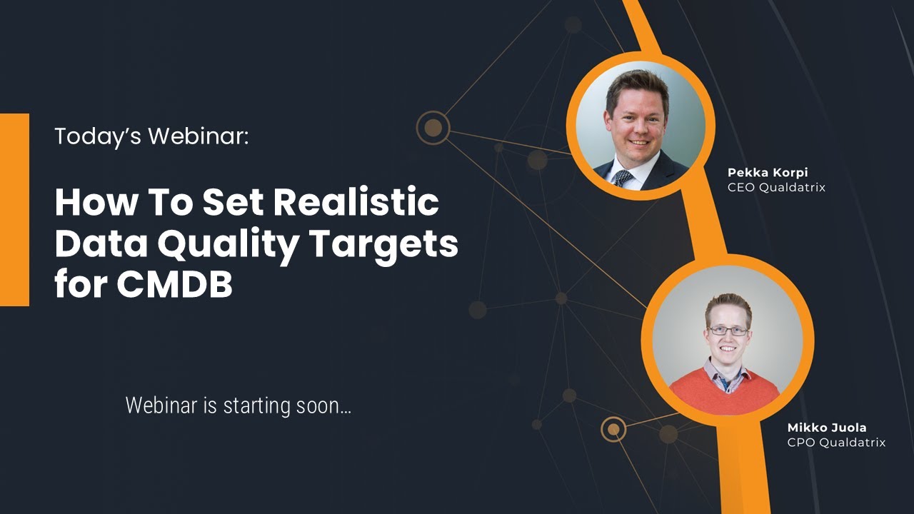 Webinar: How To Set Realistic Data Quality Targets For CMDB - YouTube