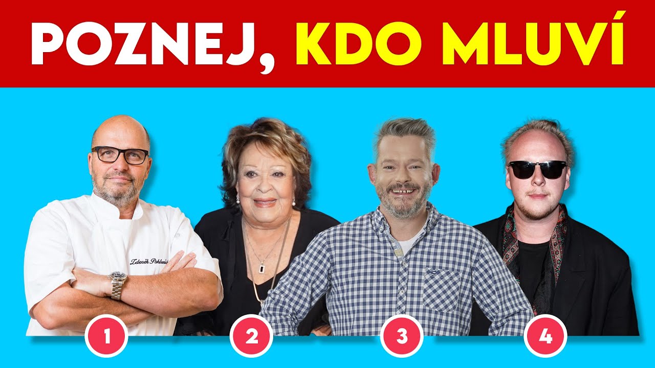 Poznej, Kdo Mluví | Poznej Hlas Celebrity | Leoš Mareš, Jiřina Bohdalová, Štěpán Kozub