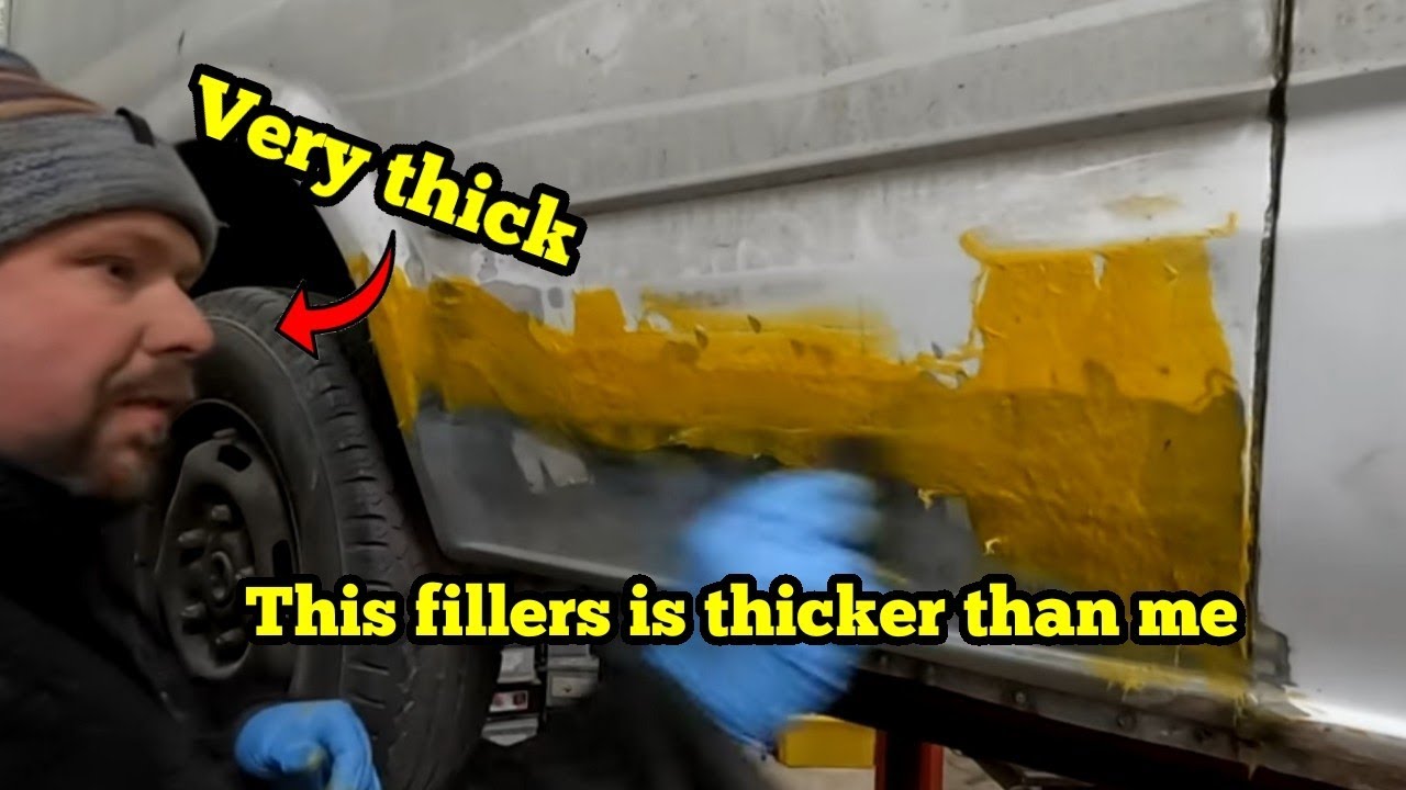 DOE Vandalised Ford Transit How To Car Body Repair DIY (rust, filler