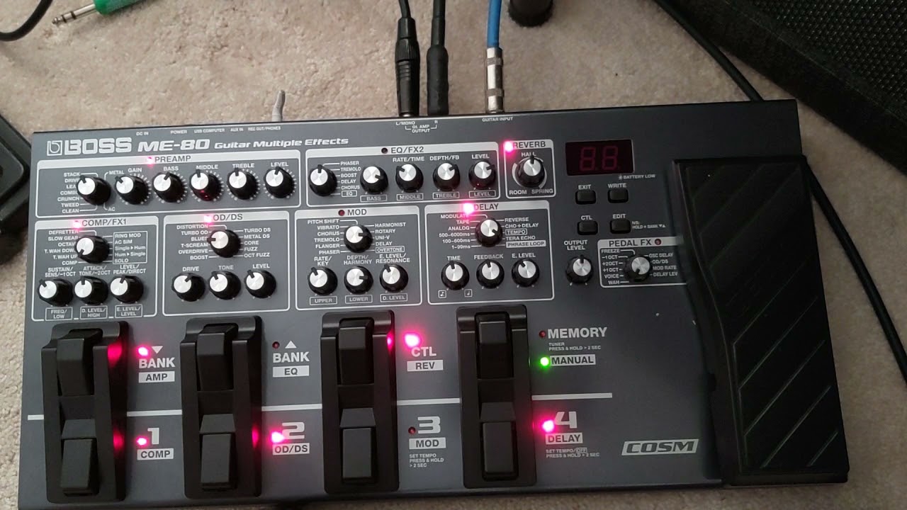 Metal Tone' w/Boss ME80! 3/30/21 - YouTube