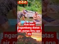 Kok bisa ngambang diatas air, punya ilmu apa dia #ngakak
