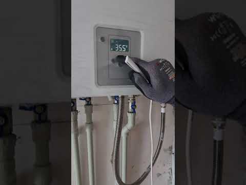 Котёл Bosch 6000. Как включить отопление. Как поднять давление в котле.