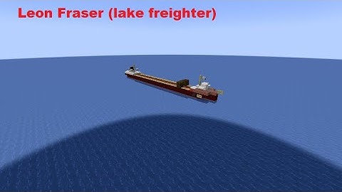 SS Leon Fraser (lake freighter) I Minecraft I 1:5 Scale tutorial