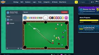 Just playing some good old 8 Ball Pool. (Coolmath Games Edition)