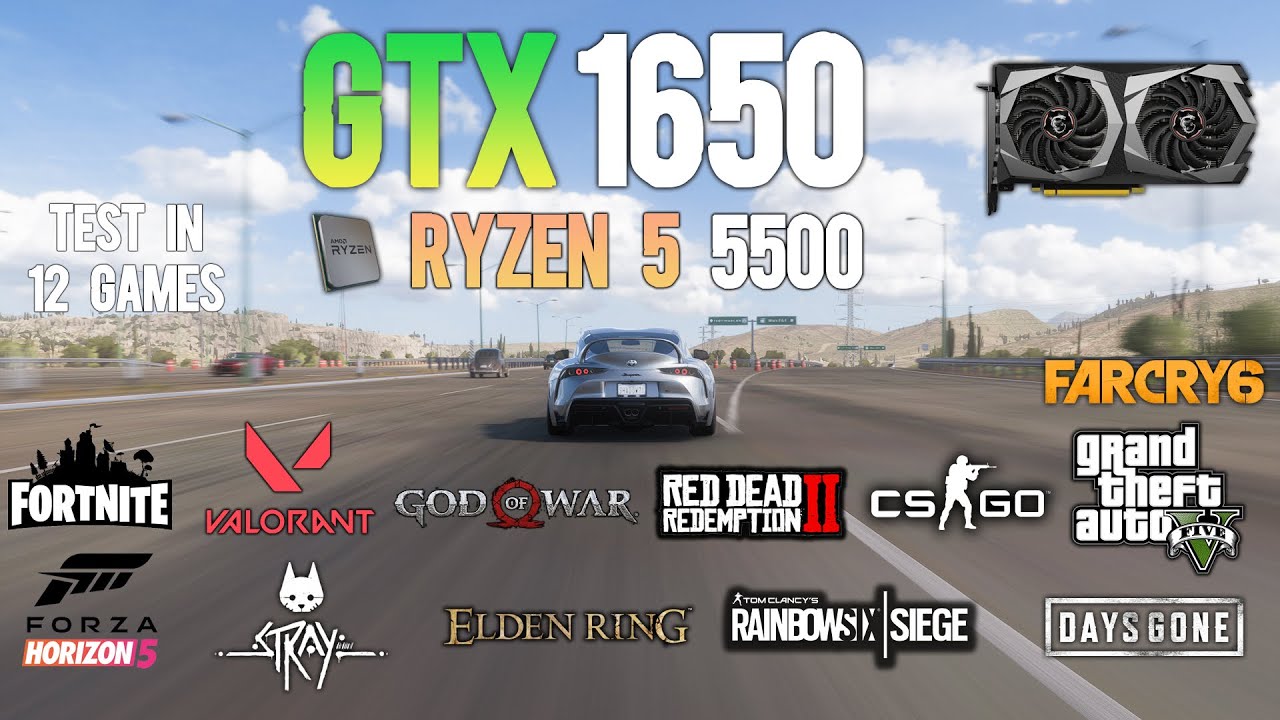 GTX  + Ryzen 5  : Test in  Games   Ryzen5  Gaming test