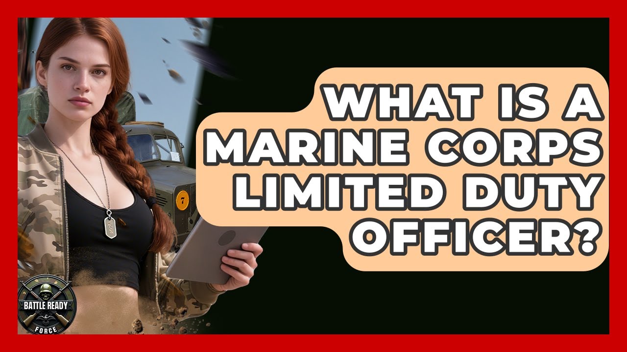 What Is A Marine Corps Limited Duty Officer? - Battle Ready Force