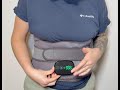 Cordless Heating Pad with Massager for Back Pain Relief, Portable Lower Back Massager 3 Fast Heating