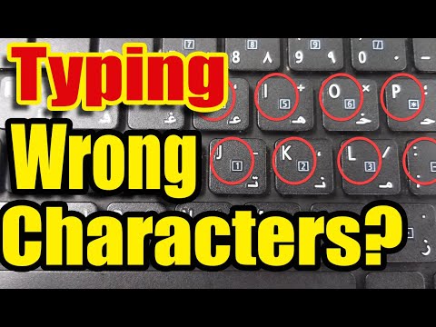 Keyboard Typing Wrong Characters. Number Instead Letter. Laptop Keyboard Not Working Properly.