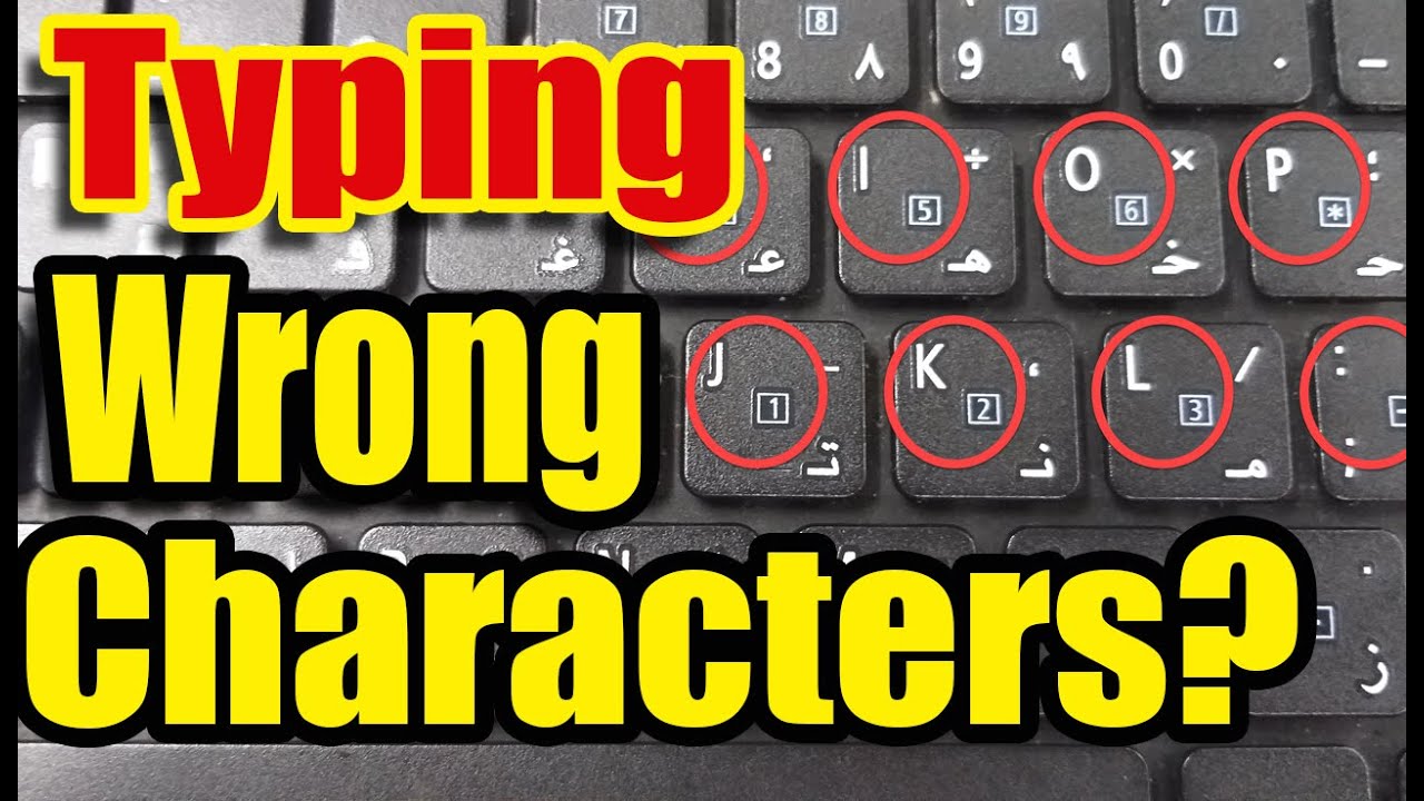 Keyboard Typing Wrong? Laptop Keys Not Working. Number ...