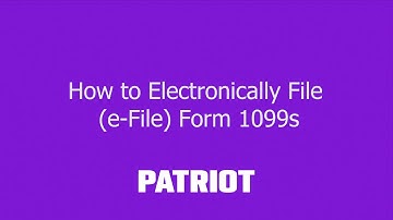 How to electronically file (e-file) Form 1099