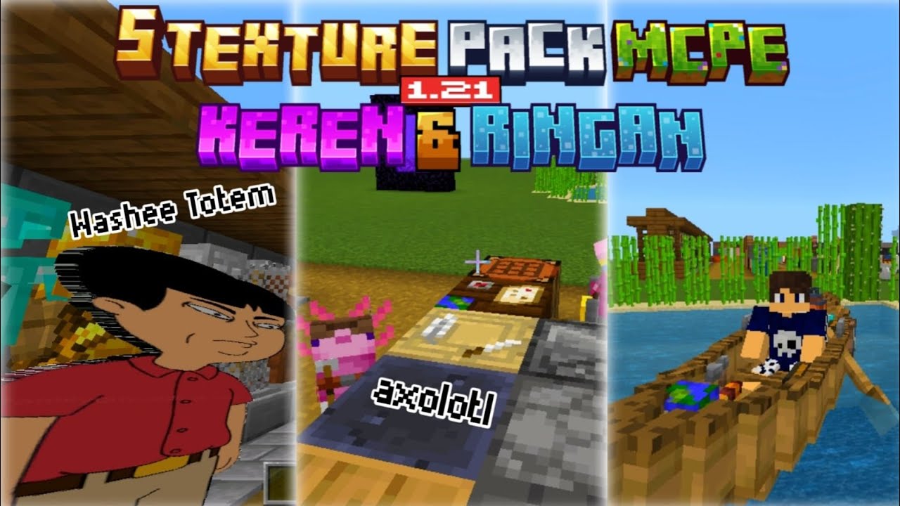 5 Texture Pack MCPE 1.21 Keren & Ringan Untuk Survival - YouTube
