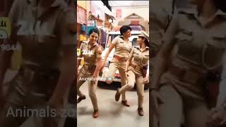Police Dance On Puspa Songshortfeedshortviralanimalszone Tv Pushpa 