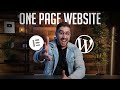 How To Create a One Page Website for a Small Business | Step-By-Step WordPress Tutorial