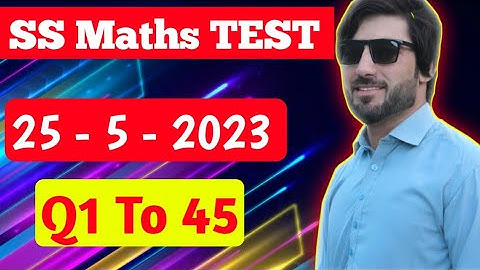 SS Maths Test 25 - 5 -2023 Solution Full Video || SS Maths 2023 kppsc #SS_Maths