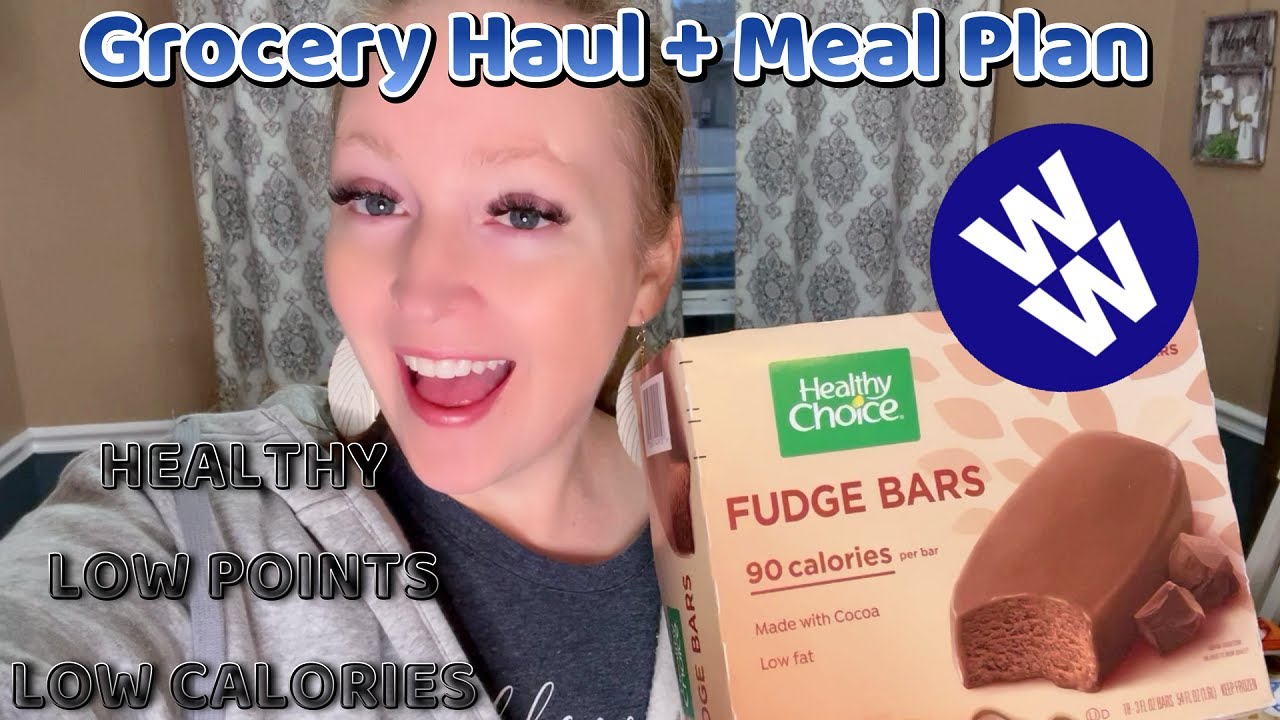 WEIGHT WATCHERS GROCERY HAUL &amp; MEAL PLAN TO LOSE WEIGHT #walmarthaul # ...