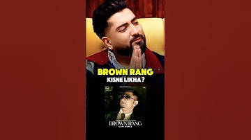 Real Writer of Brown Rang 😱🤯 | Jaani Podcast #jaani #brownrang #podcast #shorts