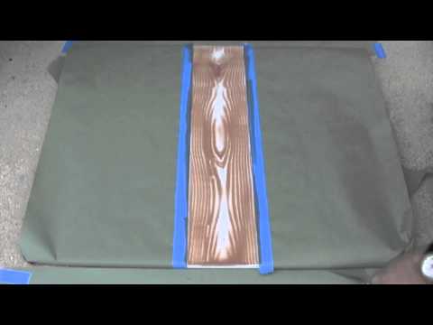 How to make a wood grain design on concrete - YouTube