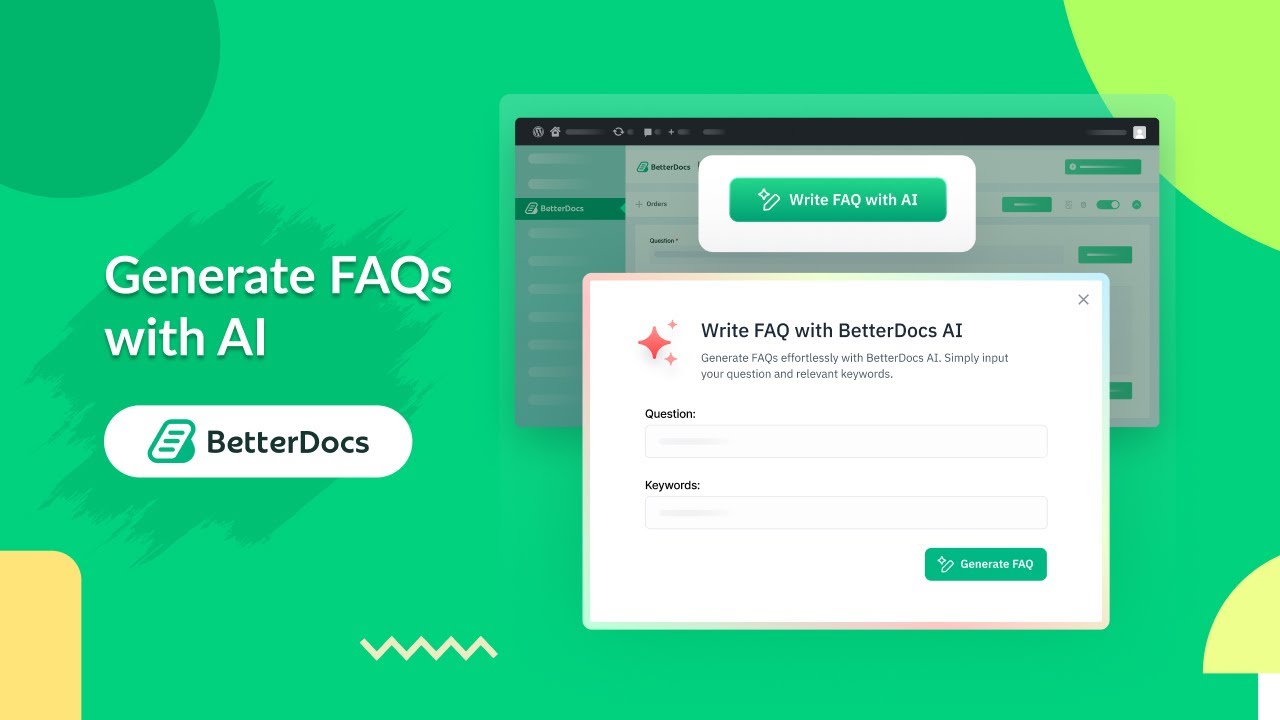 How to Generate FAQ with AI on BetterDocs: Increase Efficiency and Productivity